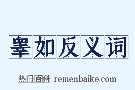 睾如反义词是什么意思的图片